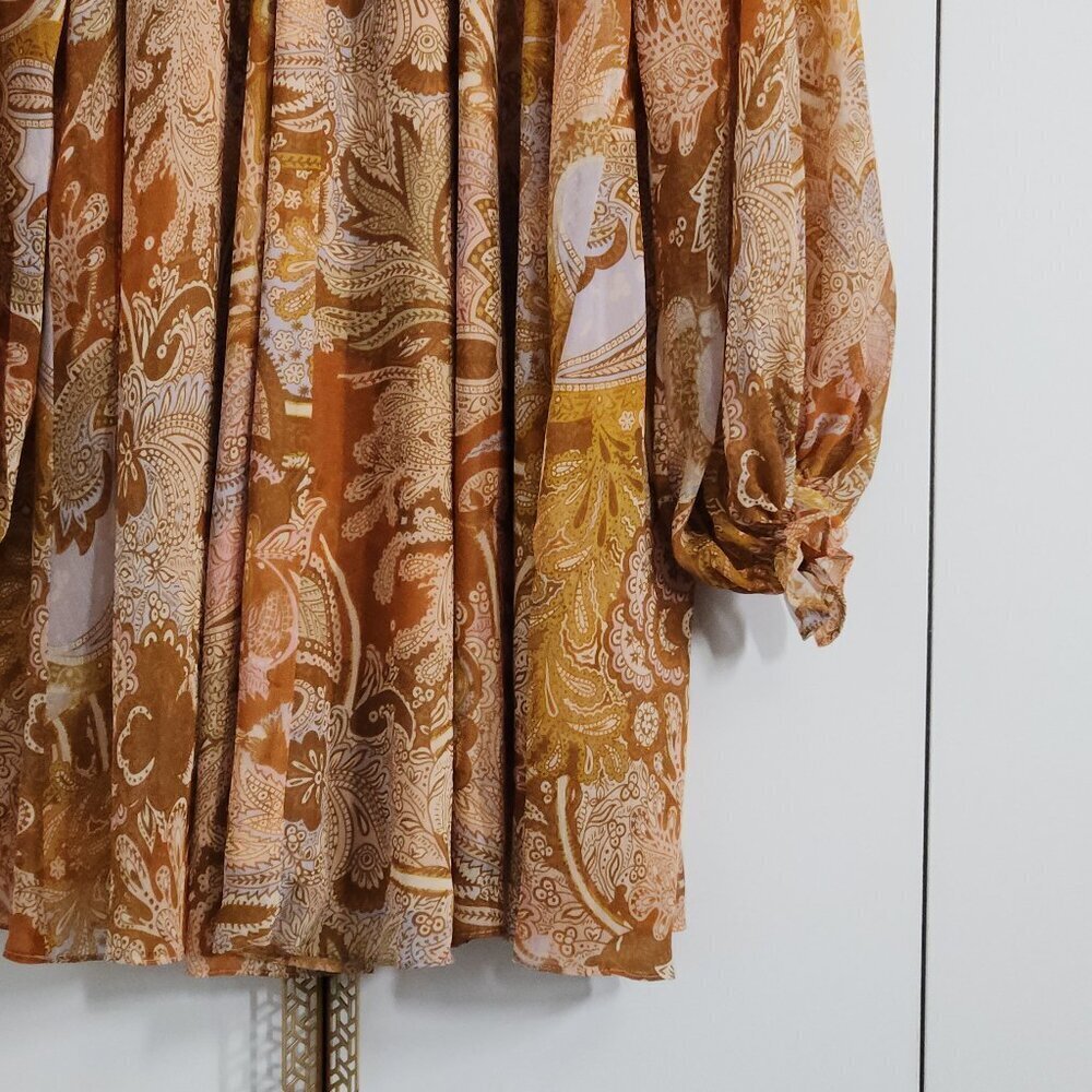House of Harlow 1960 Dress Size M Tasseled Paisley Floral Mini - Picture 5 of 6